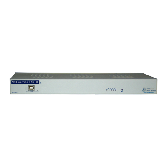 DPS Telecom NetGuardian E16 DX G2 Manuals