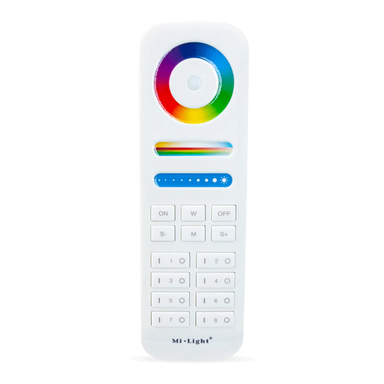 Mi-Light FUT089 Quick Start Manual
