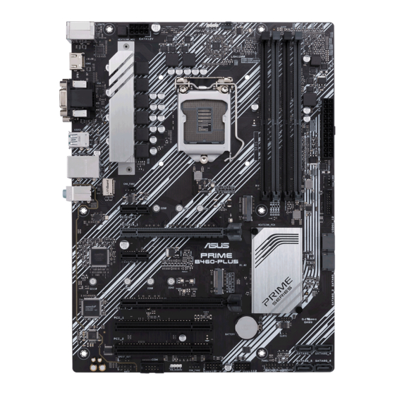 Asus PRIME B460-PLUS Quick Start Manual