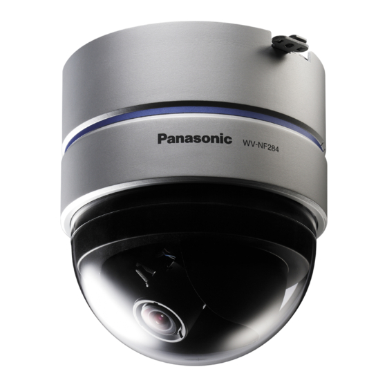 Panasonic WV-NF284 Network Operating Instructions