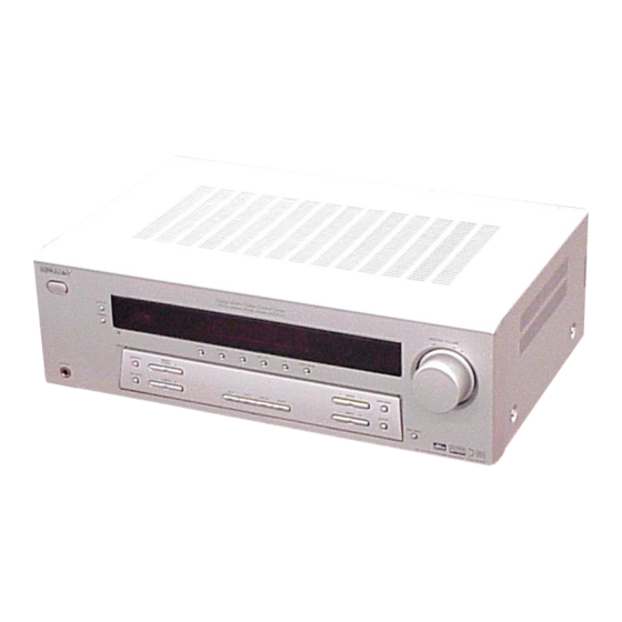 Sony STR-K650P - Fm Stereo/fm-am Receiver Manuals
