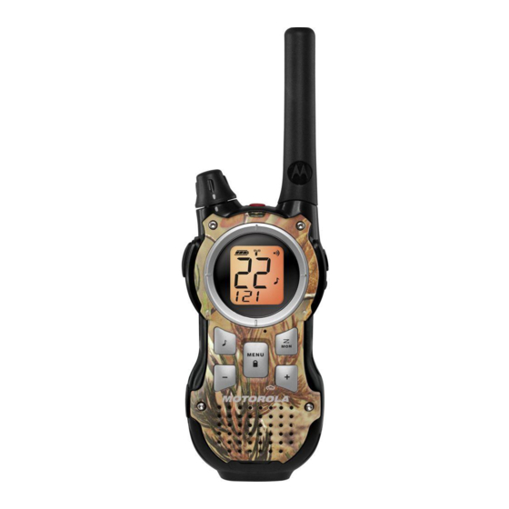 Motorola MR355R - Range FRS/GMRS Radio User Manual