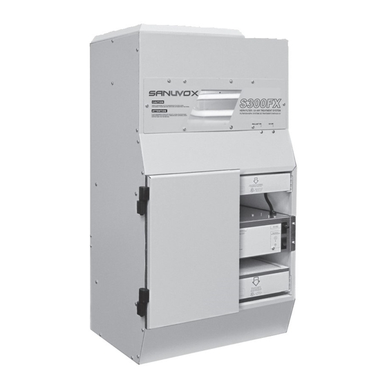 Sanuvox S300FX Installation, Maintenance & Operation Manual