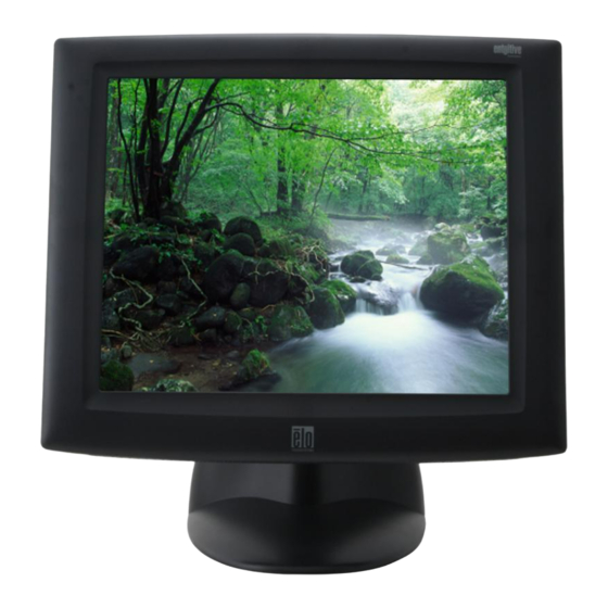 Elo TouchSystems 1725L Installation Manual