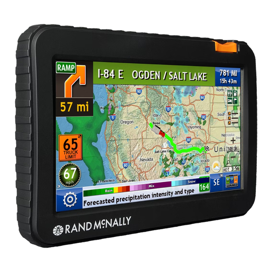 Rand McNally intelliroute TND 720 LM Quick Start Manual
