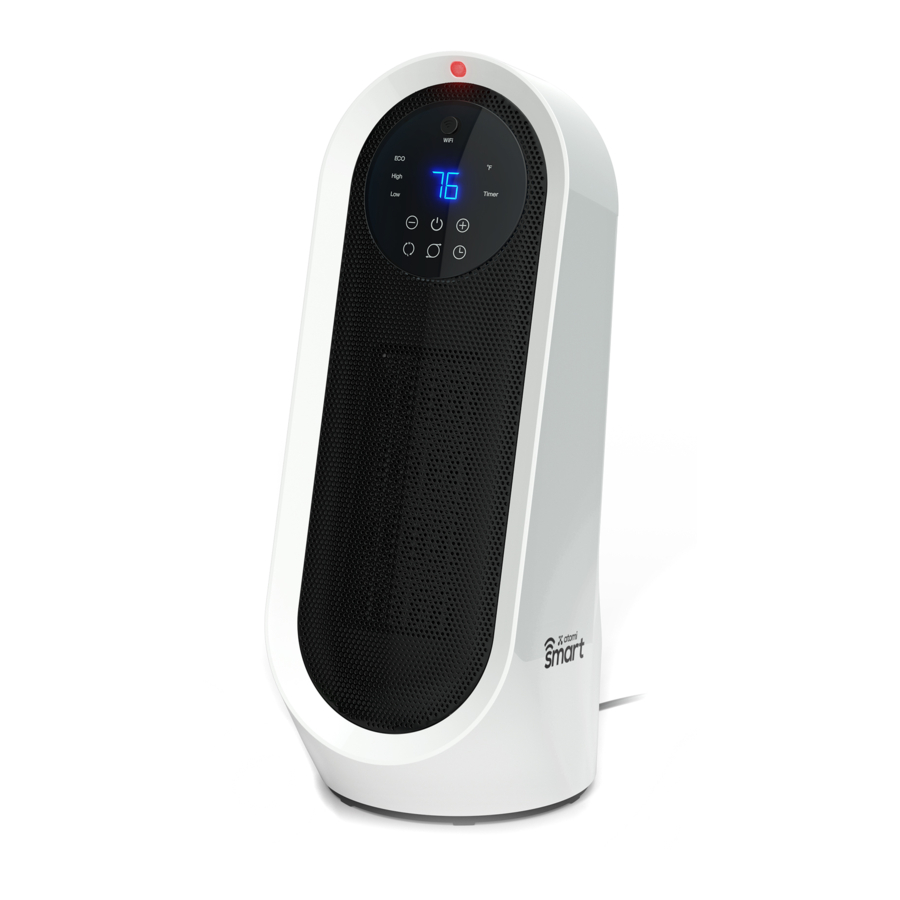 Atomi smart Wi-Fi Ceramic Tabletop Heater Quick Start Guide