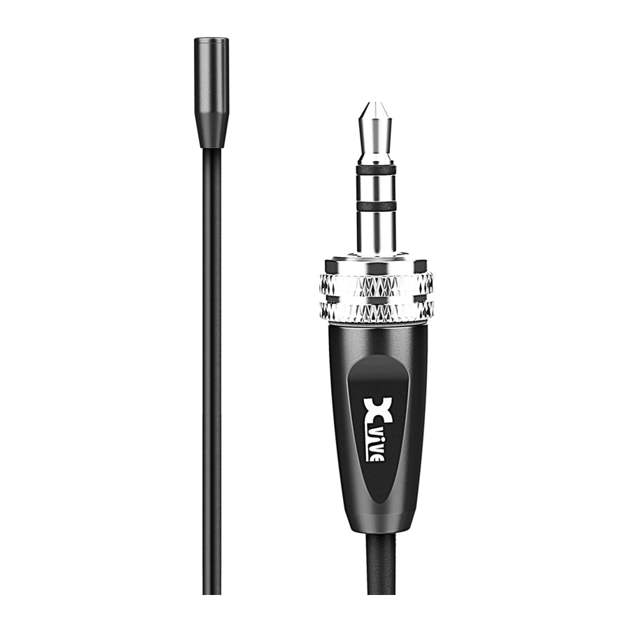 Xvive LV2 - Micro Lavalier Microphone Manual