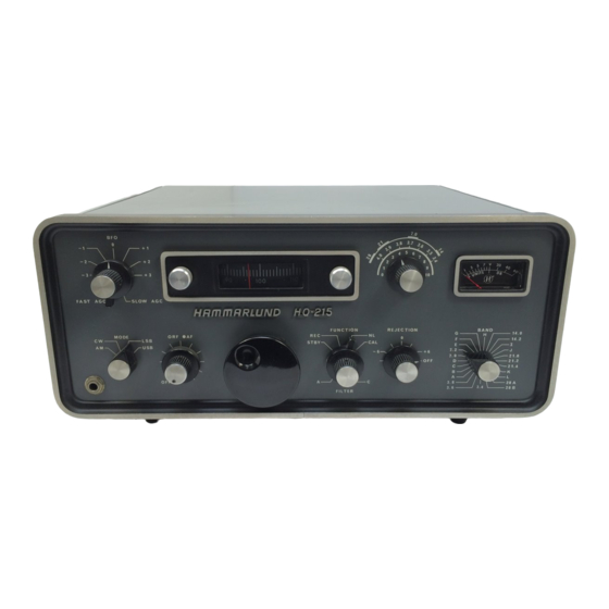 Hammarlund HQ-215 User Manual
