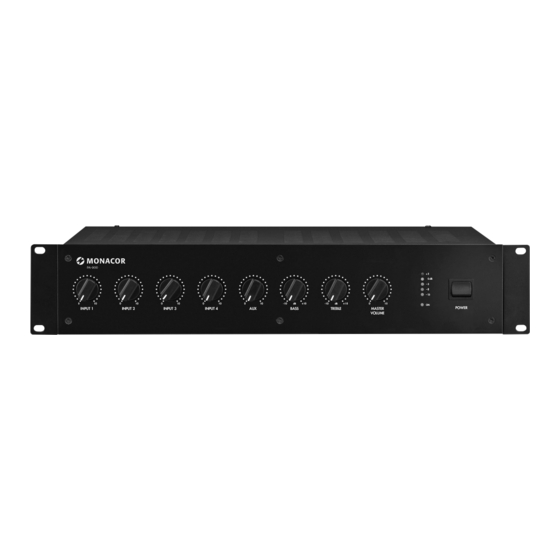 Monacor PA-940 Instruction Manual