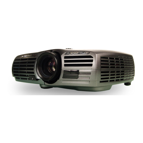 Projectiondesign EVO2SX+ User Manual