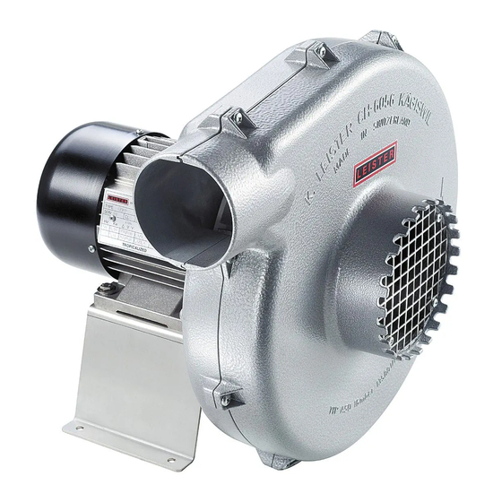 User Manuals: Leister SILENCE Medium Pressure Blower