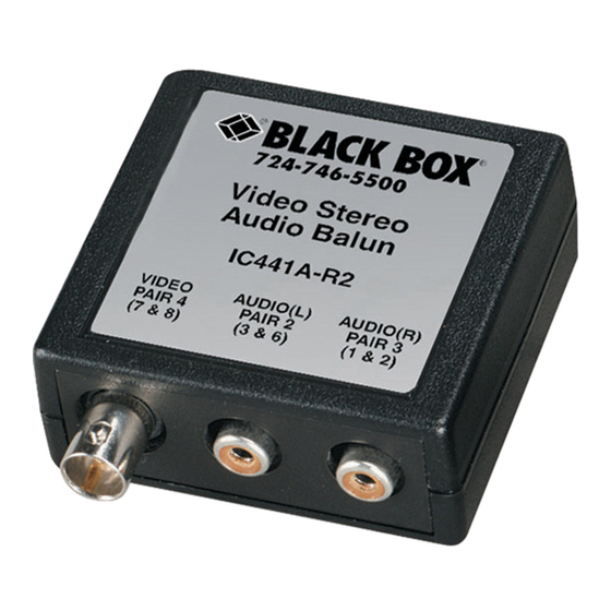 Black Box IC441A-R2 Manuals