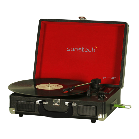 Sunstech PXR6SBT Instruction Manual