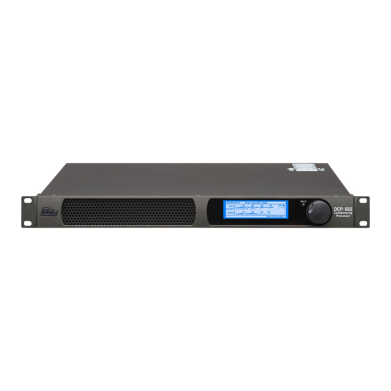 Harman BSS DCP-555 Installation Manual