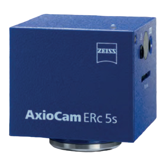 Zeiss AxioCam ERc 5s Operating Instructions Manual