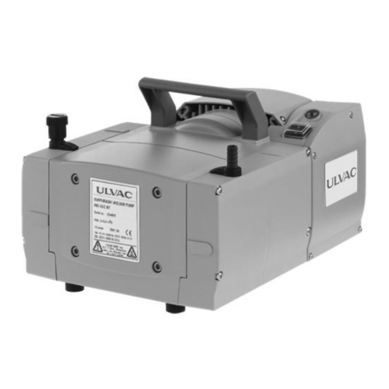 Ulvac MD 4UC NT Instructions For Use Manual