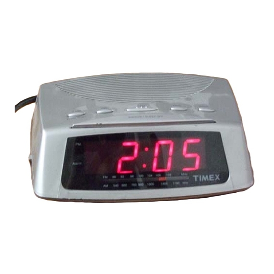 Timex AM/FM Radio Alarm Clock User Manual