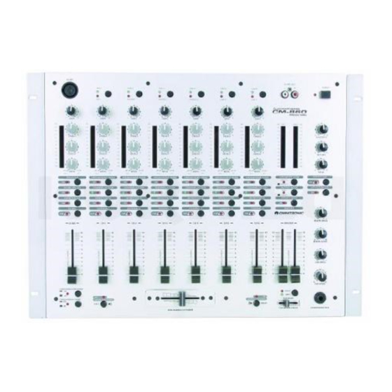 Omnitronic CM-860 Club-Mixer Manuals
