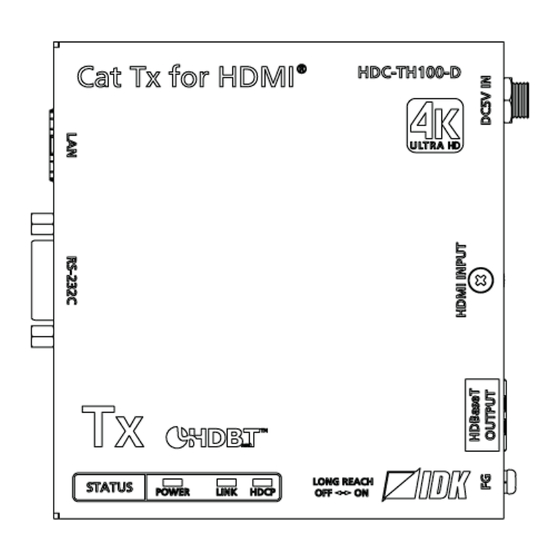 IDK HDC-TH100-D User Manual