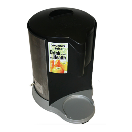 Waring Health Juicer Quick Setup And Instructional Booklet