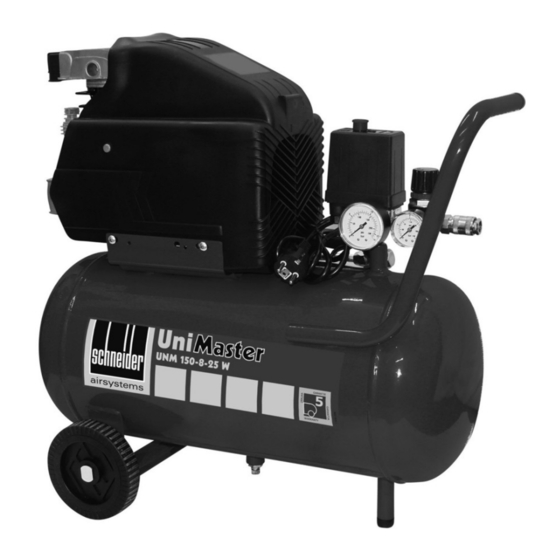 User Manuals: Schneider Airsystems UNM 150-8-25 W Air