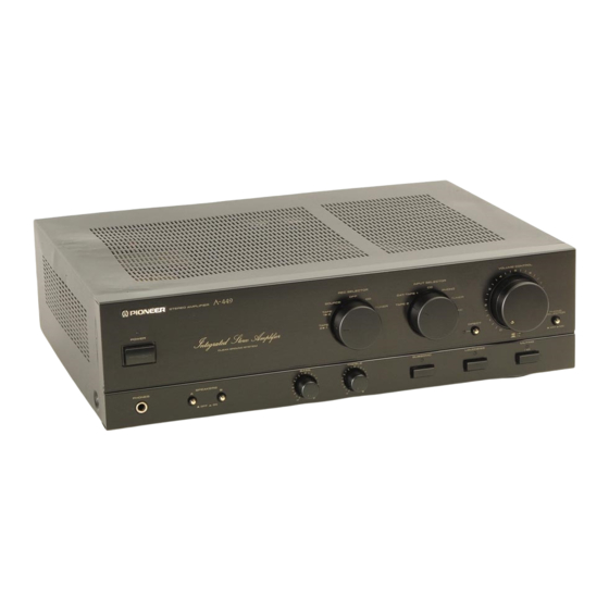 Pioneer A-339-S Service Manual
