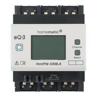 Homematic Ip HmIPW-DRBL4 Installation And Operating Manual
