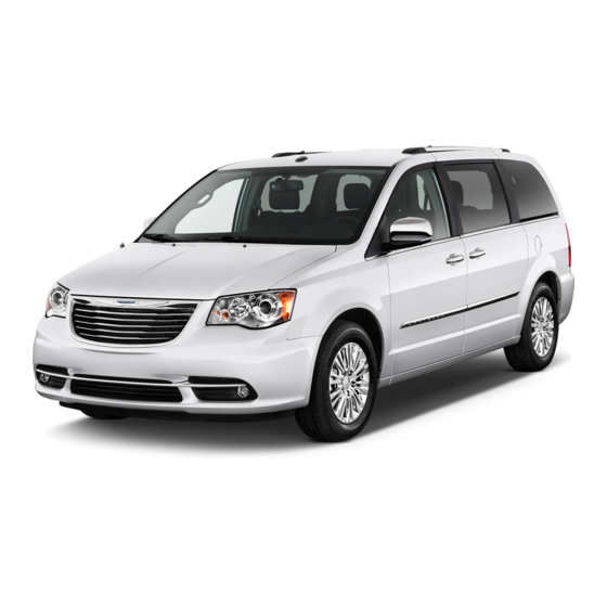 Chrysler Town & Country 2014 Owner's Manual