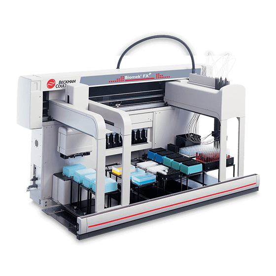 Beckman Coulter BiomekFX Quick Start Manual