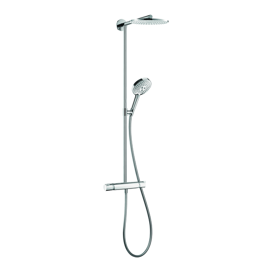 Hans Grohe Raindance Showerpipe
27235000 Instructions For Use/Assembly Instructions