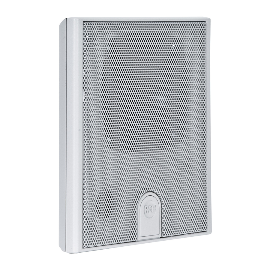 RCF DU 31 Owner's Manual