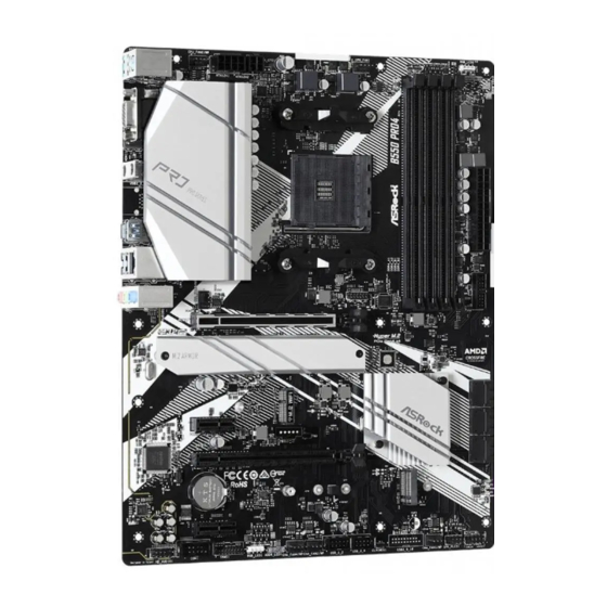 ASROCK B550 Pro4 Manual