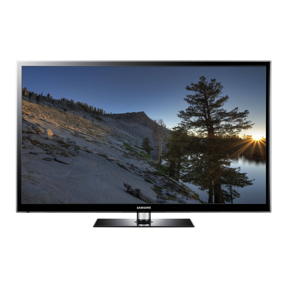 Samsung PN60E550D1FXZA Quick Manual