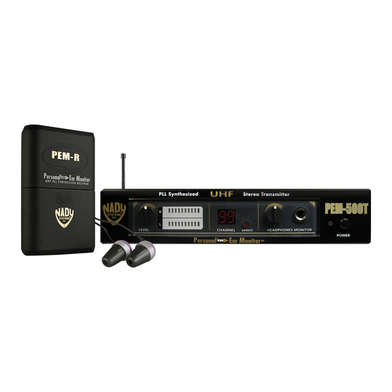 Nady Systems PEM-500 Owner's Manual
