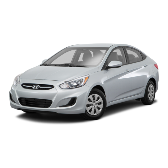 Hyundai 2016 Accent Owner's Manual