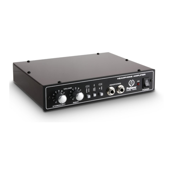 Palmer PHDA02 Quick Start Manual