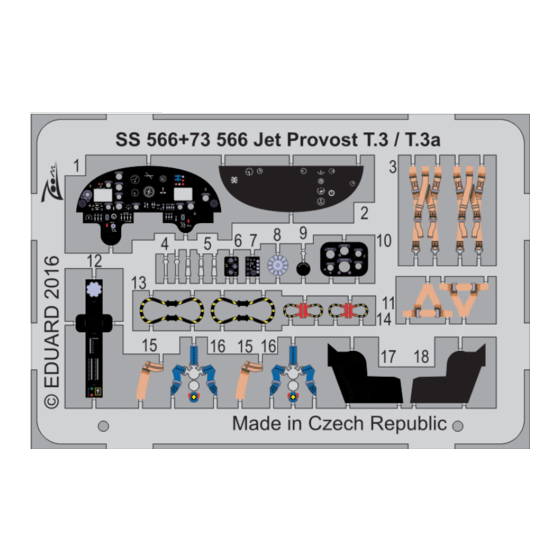 Eduard Zoom Jet Provost T.3/T.3a Quick Start Manual