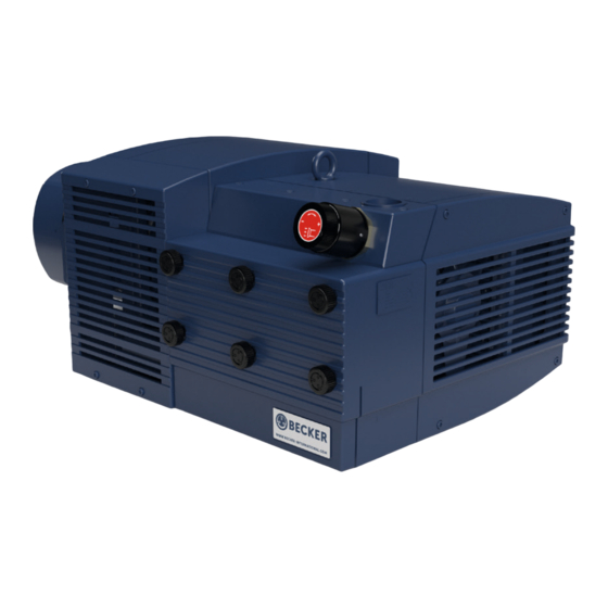 Becker KVX 3.140 Operating Instructions Manual