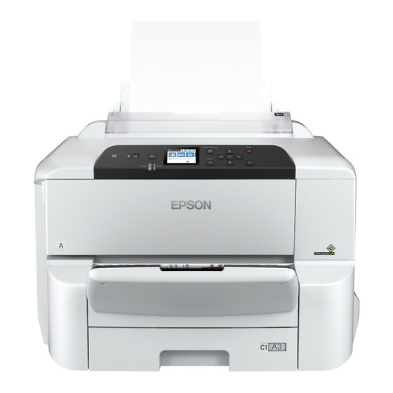 Epson Workforce Pro WF-C8190DTW User Manual