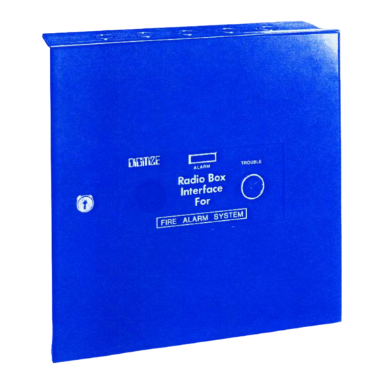 User Manuals: DIGITIZE RAD-800 Radio Box Interface