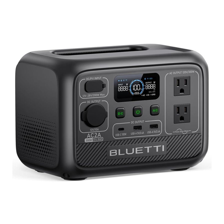 Bluetti AC2A - Portable Power Station Manual