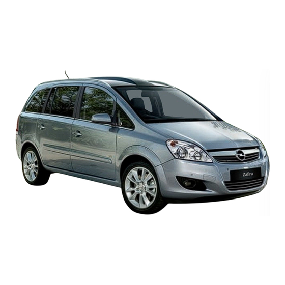 Opel 2009 Zafira Brochure & Specs