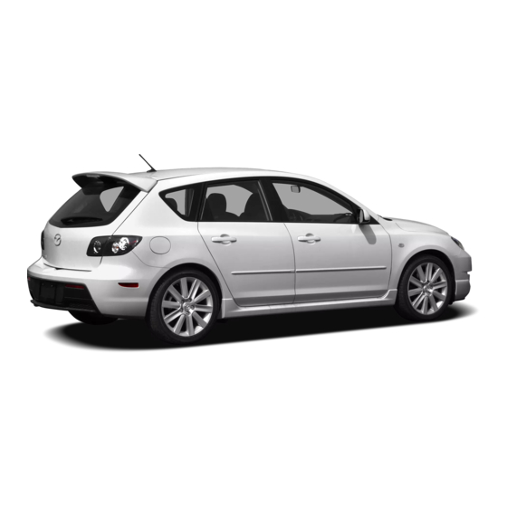 Mazda 2008 3 Reference Manual