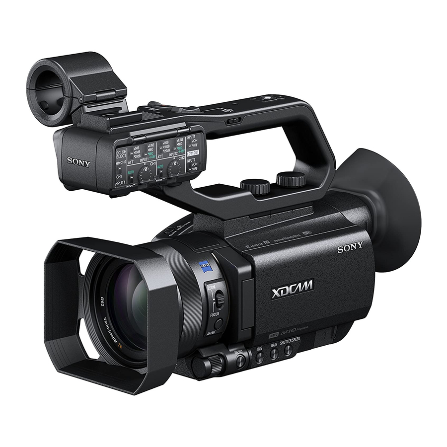 Sony XDCAM PXW-X70 Operating Manual