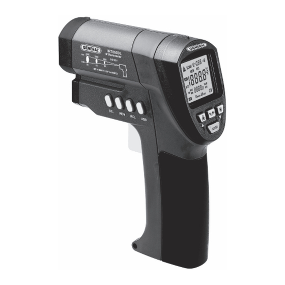 General IRT855DL IR Thermometer Manuals