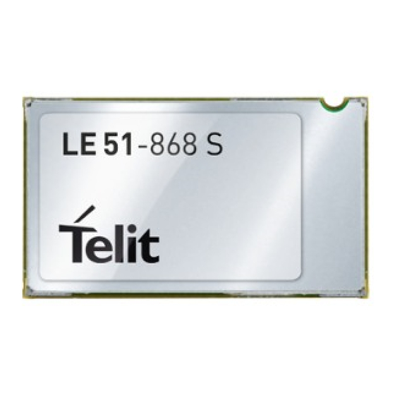 Telit Wireless Solutions LE51-868 S User Manual