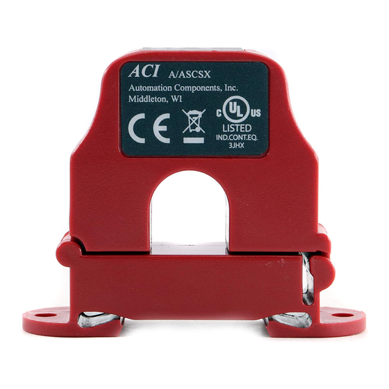 aci A/ASCS Installation And Operation Instructions