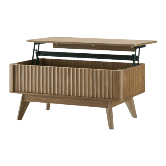 mopio BROOKLYN LIFT TOP COFFEE TABLE Assembly Instructions Manual