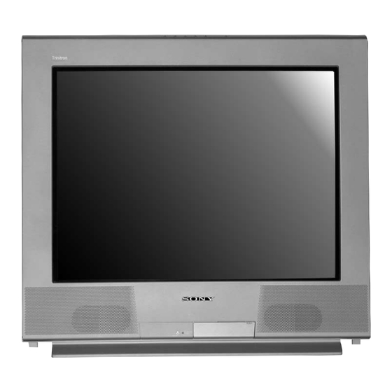 Sony TRINITRON KV-27FS13 Service Manual