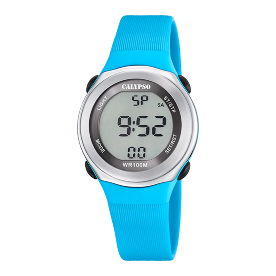 Calypso Watches IKMK5822M Plastic Watch Manuals